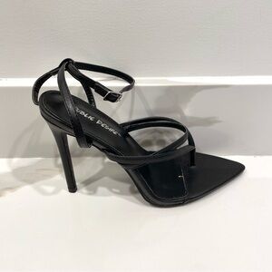 NEW Public Desire Trust It Strappy Pointed Toe Stiletto Heeled Sandals (size 6)